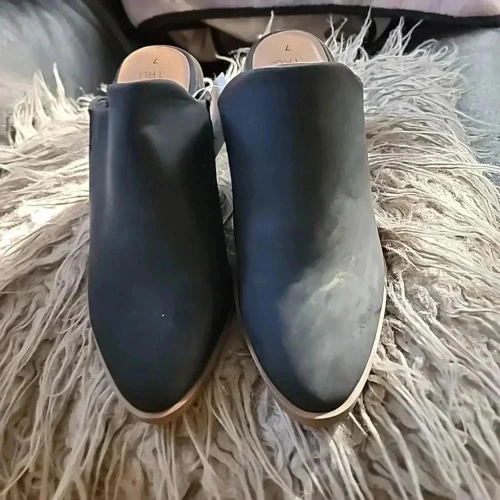 Time and Tru Women's Block heels slip on Mules. Size 7 . NWT - Picture 6 of 8